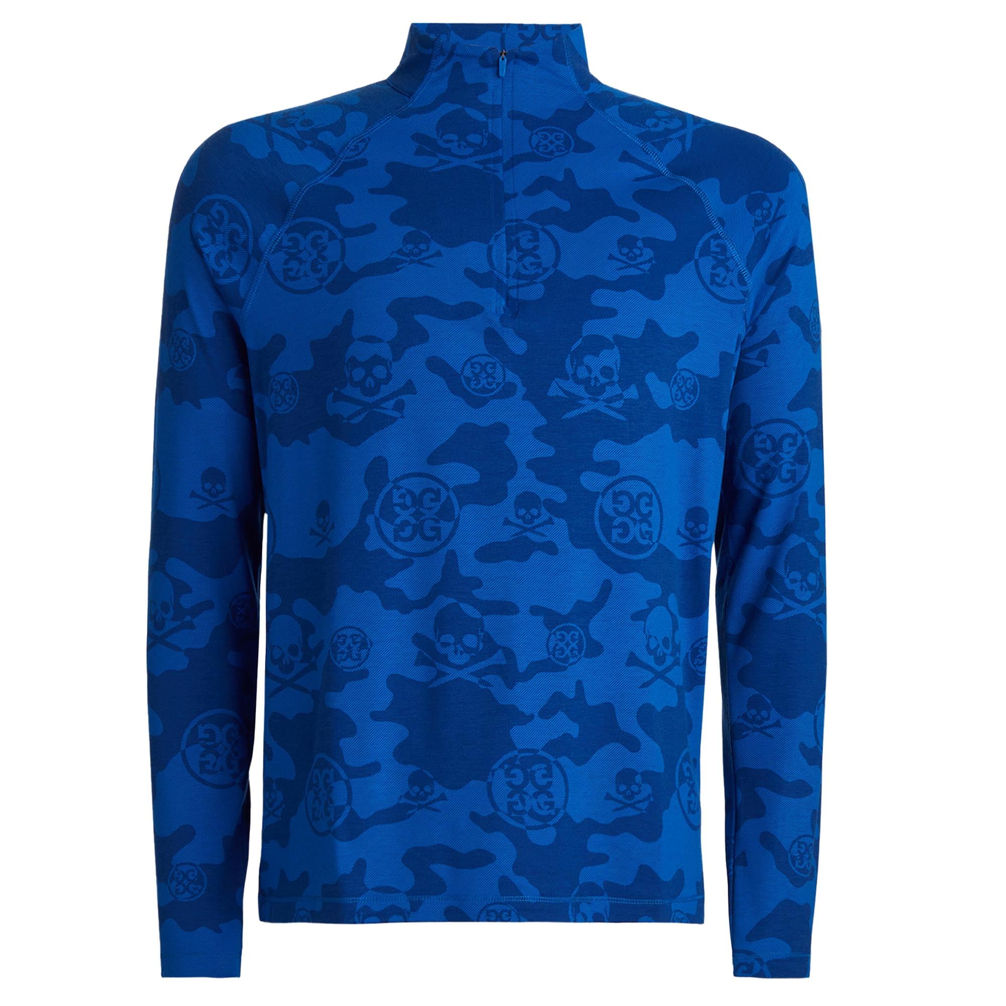 G/FORE Exploded Icon Camo Luxe Quarter Zip Mid Layer Surf